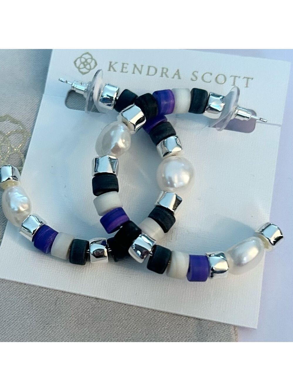 Kendra Scott Hoop Earrings NWT - Picture 8 of 8